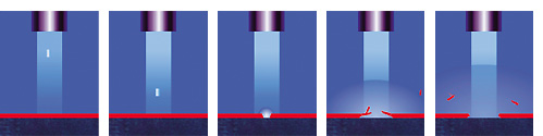 Dry ice cleaning process